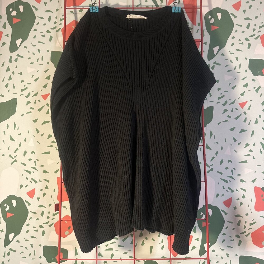 Everlane Luxe Rib Funnel-Neck Tank Black - S